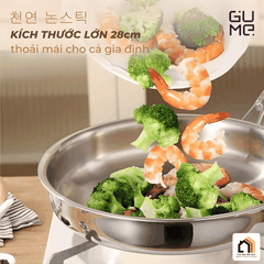 Bộ Chảo Inox 18/10 Nguyên Khối Cao Cấp Gume Korea tại Vua Nhà Bếp Đức 05