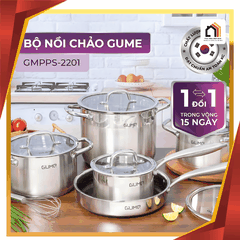 Bộ Nồi 5 Món Inox Gume GMPPS-2201 - Siêu Sale 2026 tại Vua Nhà Bếp Đức 01