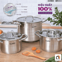 Bộ Nồi 5 Món Inox Gume GMPPS-2201 - Siêu Sale 2026 tại Vua Nhà Bếp Đức 02