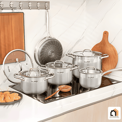 Bộ Nồi 5 Món Inox Gume GMPPS-2201 - Siêu Sale 2026 tại Vua Nhà Bếp Đức 07