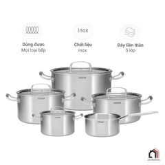 Bộ Nồi 5 Món Steiger Element - Siêu Sale 2026 tại Vua Nhà Bếp Đức 09