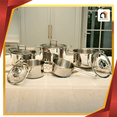 Bộ Nồi 5 Món Inox Cao Cấp Steiger Nova - Siêu Sale 2026 tại Vua Nhà Bếp Đức 01