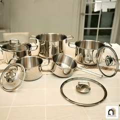 Bộ Nồi 5 Món Inox Cao Cấp Steiger Nova - Siêu Sale 2026 tại Vua Nhà Bếp Đức 02