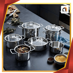 Bộ Nồi 7 Món Steiger Diamond - Siêu Sale 2026 tại Vua Nhà Bếp Đức 01