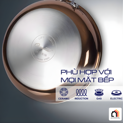 Bộ Nồi Chảo 6 Món Vàng Đồng CIWETE - Siêu Sale 2026 tại Vua Nhà Bếp Đức 06