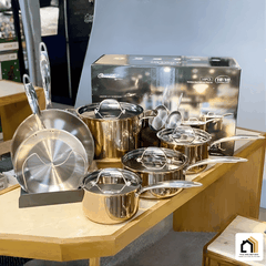 Bộ Nồi Chảo 6 Món Vàng Đồng CIWETE - Siêu Sale 2026 tại Vua Nhà Bếp Đức 09