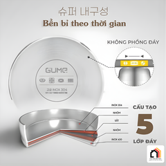 Bộ nồi inox 304 Jeju GUME GMP-3544 tại Vua Nhà Bếp Đức 06