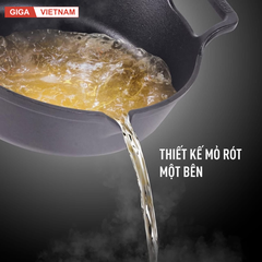 Chảo Gang Nguyên Khối Mỏ Quạ GKÖCH CIP-21A ø24cm