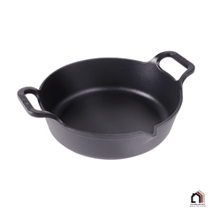 Chảo Gang Nguyên Khối Mỏ Quạ GKÖCH CIP-21A ø24cm tại Vua Nhà Bếp Đức 02