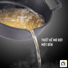 Chảo Gang Nguyên Khối Mỏ Quạ GKÖCH CIP-21A ø24cm tại Vua Nhà Bếp Đức 08