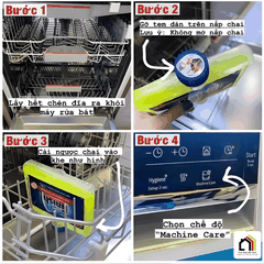 DUNG DỊCH VỆ SINH MÁY RỬA BÁT FINISH tại Vua Nhà Bếp Đức 04