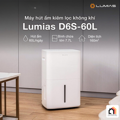 Máy hút ẩm kiêm lọc không khí Lumias D6S - 60L tại Vua Nhà Bếp Đức - 02