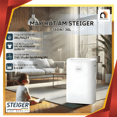 Máy hút ẩm Steiger 836DW/ 36L - Siêu Sale 2026 tại Vua Nhà Bếp Đức 01