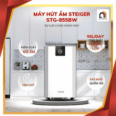 Máy Hút Ẩm Steiger 855BW/ 55L - Siêu Sale 2026 tại Vua Nhà Bếp Đức 01