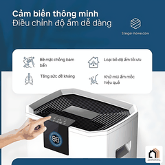 Máy Hút Ẩm Steiger 855BW/ 55L - Siêu Sale 2026 tại Vua Nhà Bếp Đức 05