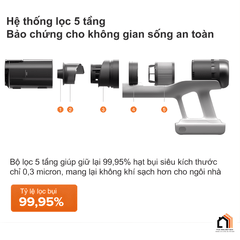 Roborock H60 Hub Pro - Máy hút bụi cầm tay thế hệ mới 2026 tại Vua Nhà Bếp Đức 07