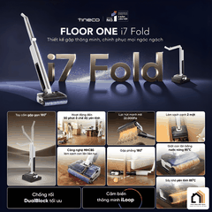 Tineco Floor One I7 Fold - Máy Hút Bụi Lau Nhà 2026 tại Vua Nhà Bếp Đức 02