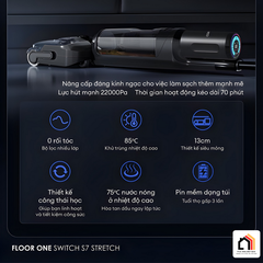 Máy hút bụi lau nhà Tineco Floor One Switch S7 Stretch 12