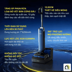 Tineco Station S9 Artist - Máy Hút Bụi Lau Nhà 2026 tại Vua Nhà Bếp Đức 08