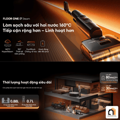 Tineco FLOOR ONE i7 Steam - Máy Hút Bụi Lau Sàn Khô Ướt 2026 tại Vua Nhà Bếp Đức 03