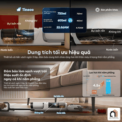Tineco Floor One S6 Stretch Max - Máy Hút Bụi Lau Sàn Khô Ướt 2026 tại Vua Nhà Bếp Đức 08