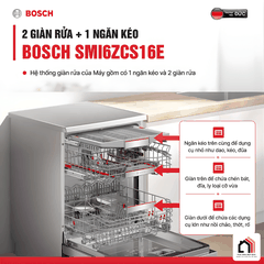 Bosch SMI6ZCS16E - Máy Rửa Bát Bán Âm 2026 tại Vua Nhà Bếp Đức 06