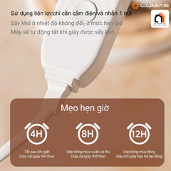 Máy sấy giày Lumias SD1 tại Vua Nhà Bếp Đức 08