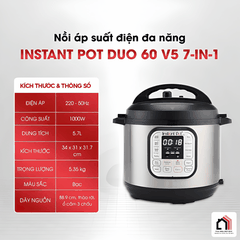 Nồi Áp Suất Instant Pot Duo 60 7-IN-1 5.7L - Siêu Sale 2026 tai Vua Nhà Bếp Đức 06