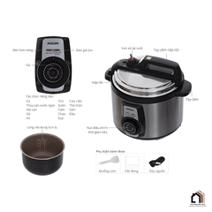 Nồi áp suất Philips HD2103/66 - Siêu Sale 2026 tại Vua Nhà Bếp Đức 09