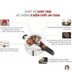 Nồi áp suất Tefal Secure Trendy 6L P2580702 - Siêu Sale 2026 tại Vua Nhà Bếp Đức 08