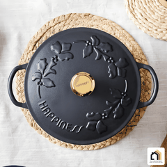 NỒI – CHẢO GANG HAPPINESS DÂY HOA 23CM tại Vua Nhà Bếp Đức 04
