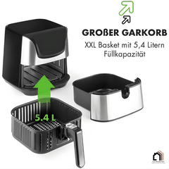 Nồi Chiên Không Dầu Klarstein XXL 5,4 Lít tại Vua Nhà Bếp Đức 05