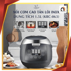 Kaiyo 1,5L KRC-063 - Nồi Cơm Cao Tần Lõi Inox Tách Đường 2026 tại Vua Nhà Bếp Đức 01