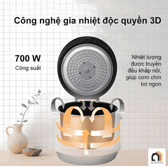 Cuckoo CR-1095/WHVNCV 1.8L - Nồi cơm điện cơ Cuckoo tại Vua Nhà Bếp Đức 05
