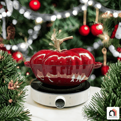 NỒI GANG CÀ CHUA PHỦ MEN GỐM tại Vua Nhà Bếp Đức 10