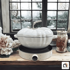 NỒI GANG CÀ CHUA PHỦ MEN GỐM tại Vua Nhà Bếp Đức 09