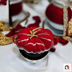 NỒI GANG CÀ CHUA PHỦ MEN GỐM tại Vua Nhà Bếp Đức 14