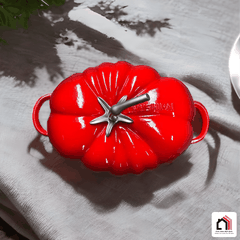 NỒI GANG CÀ CHUA PHỦ MEN GỐM tại Vua Nhà Bếp Đức 03