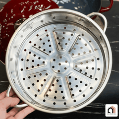 Nồi Gang Kèm Xửng Hấp Happiness 23cm tại Vua Nhà Bếp Đức 11