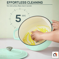 NỒI GANG TRÁNG MEN CAO CẤP CIWETE - PASTEL 2026 tại Vua Nhà Bếp Đức 08