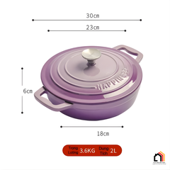 Nồi Gang Tráng Men Happiness Size 23cm tại Vua Nhà Bếp Đức 08