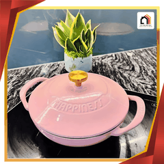 Nồi gang Wok Happiness 21cm - Sugar Pink tại Vua Nhà Bếp Đức 01