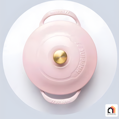 Nồi gang Wok Happiness 21cm - Sugar Pink tại Vua Nhà Bếp Đức 06