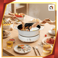 Nồi lẩu điện 2 ngăn Kaiyo size 6L (mã KHP-064) tại Vua Nhà Bếp Đức 01