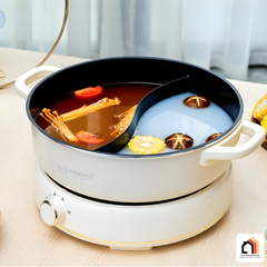 Nồi lẩu điện 2 ngăn Kaiyo size 6L (mã KHP-064) tại Vua Nhà Bếp Đức 05