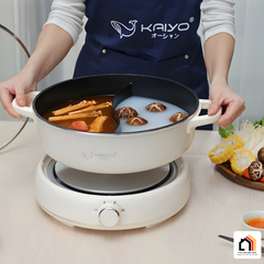 Nồi lẩu điện 2 ngăn Kaiyo size 6L (mã KHP-064) tại Vua Nhà Bếp Đức 06
