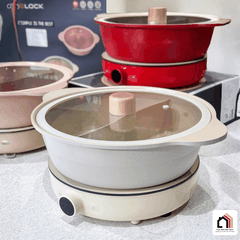 Nồi lẩu 2 ngăn 2LOCK dung tích 6,7L tại Vua Nhà Bếp Đức 07