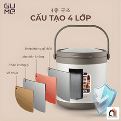 Nồi Ủ Đa Năng Gume Korea GM-2086 - Siêu Sale 2026 tại Vua Nhà Bếp Đức 05