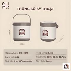 Nồi Ủ Đa Năng Gume Korea GM-2086 - Siêu Sale 2026 tại Vua Nhà Bếp Đức 10