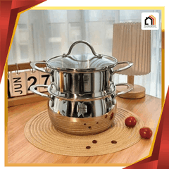 Nồi xửng 2 tầng inox Chockmen tại Vua Nhà Bếp Đức 01